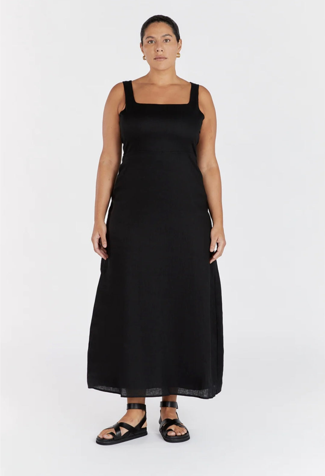 Black Linen Dress