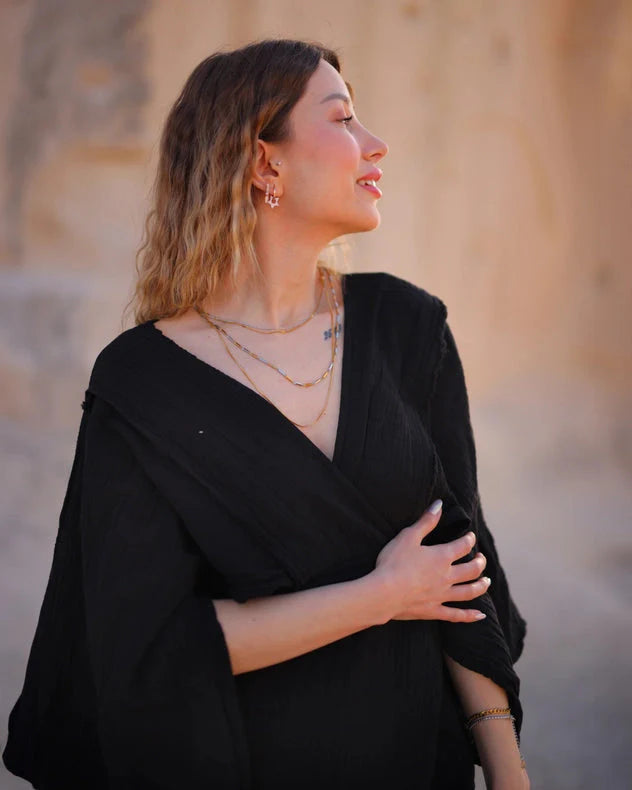 Black Maxi Cotton Dress