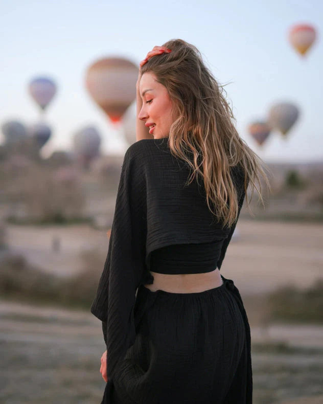 Black Maxi Cotton Dress