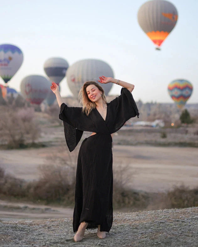 Black Maxi Cotton Dress