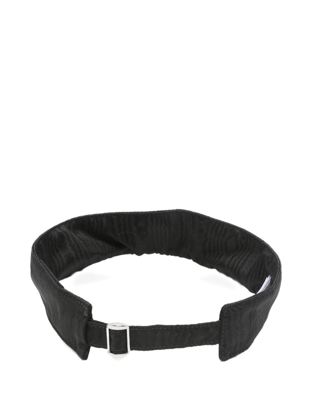 Black Moon Visor Cap with Adjustable Strap
