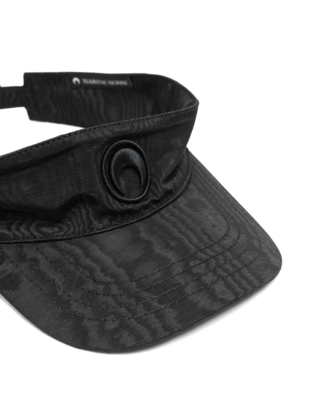 Black Moon Visor Cap with Adjustable Strap
