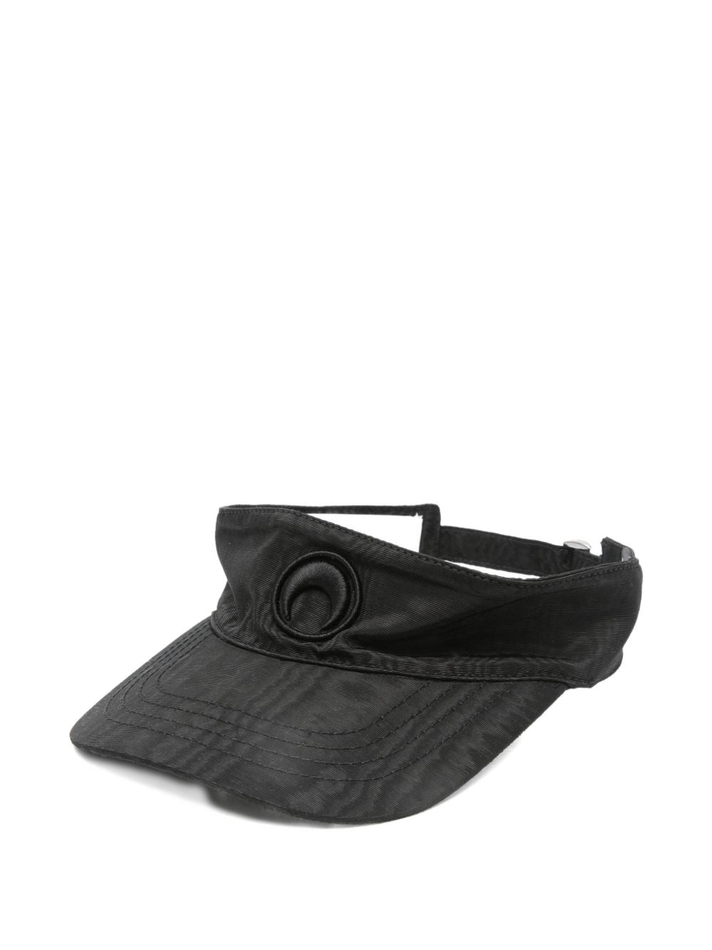 Black Moon Visor Cap with Adjustable Strap
