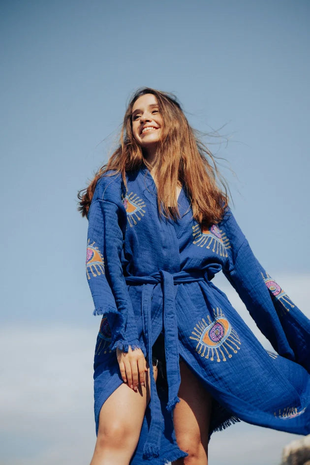 Blue Evil Eye Robe