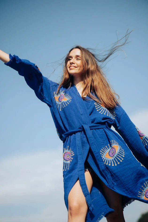 Blue Evil Eye Robe