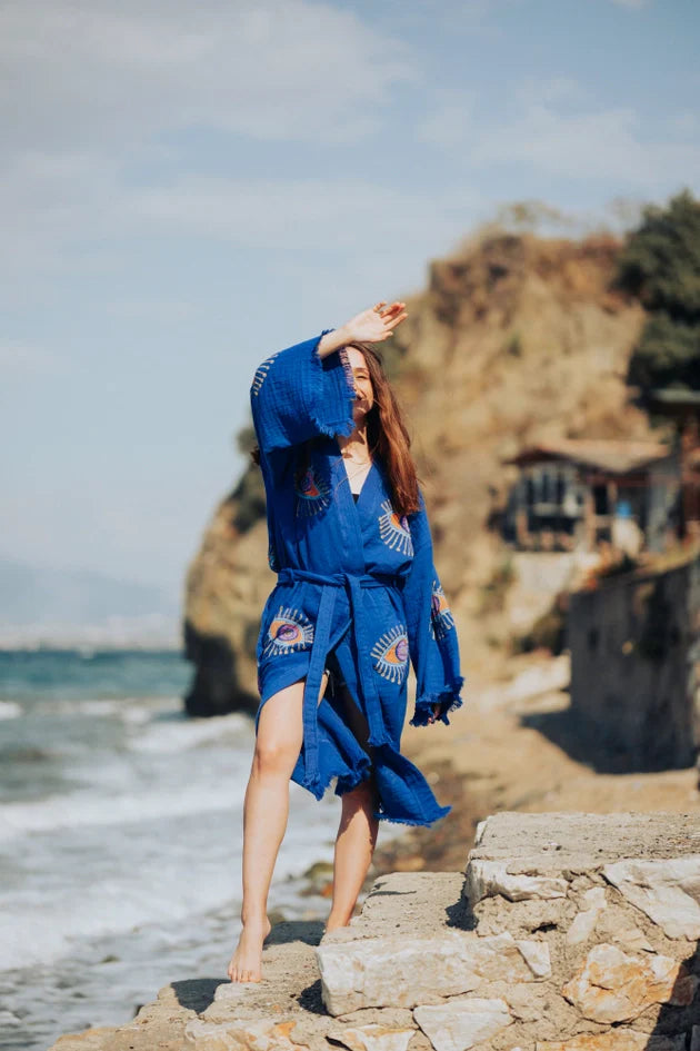 Blue Evil Eye Robe