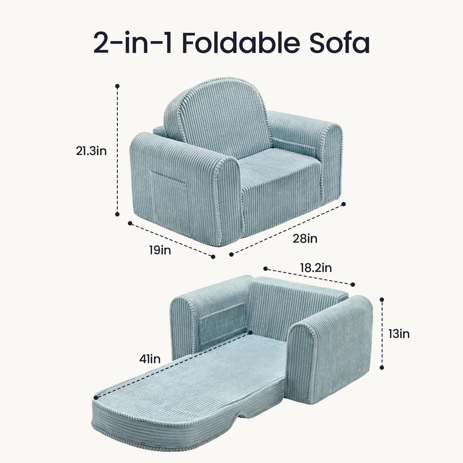 Tiny Land® GentleSnug Corduroy Kid Chair