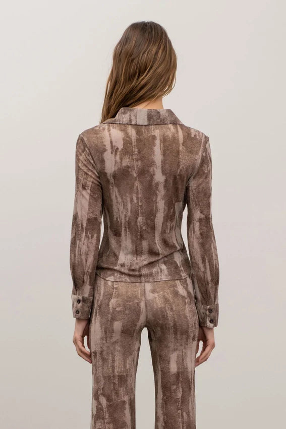 Button Wrinkle Top