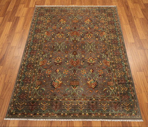 Hand-Knotted Sultanabad Vegetable-Dyed Wool Rug, 8' 5" x 11' 8"