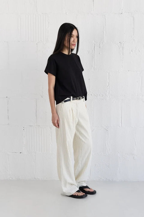 The Lanie Top | Everyday Cotton T-Shirt BLACK