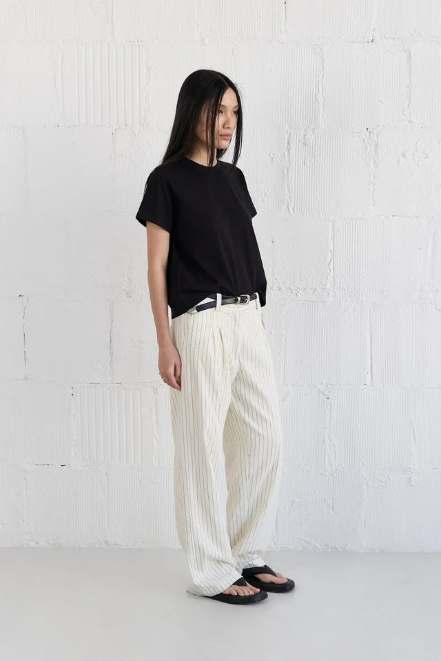 The Lanie Top | Everyday Cotton T-Shirt BLACK
