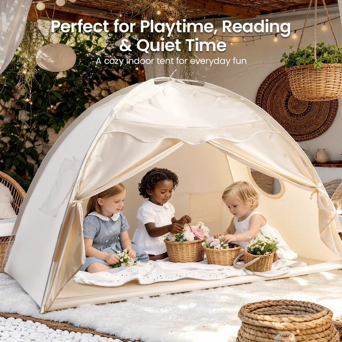 Tiny Land® Versatile Kids Bed Tent & Play Tent