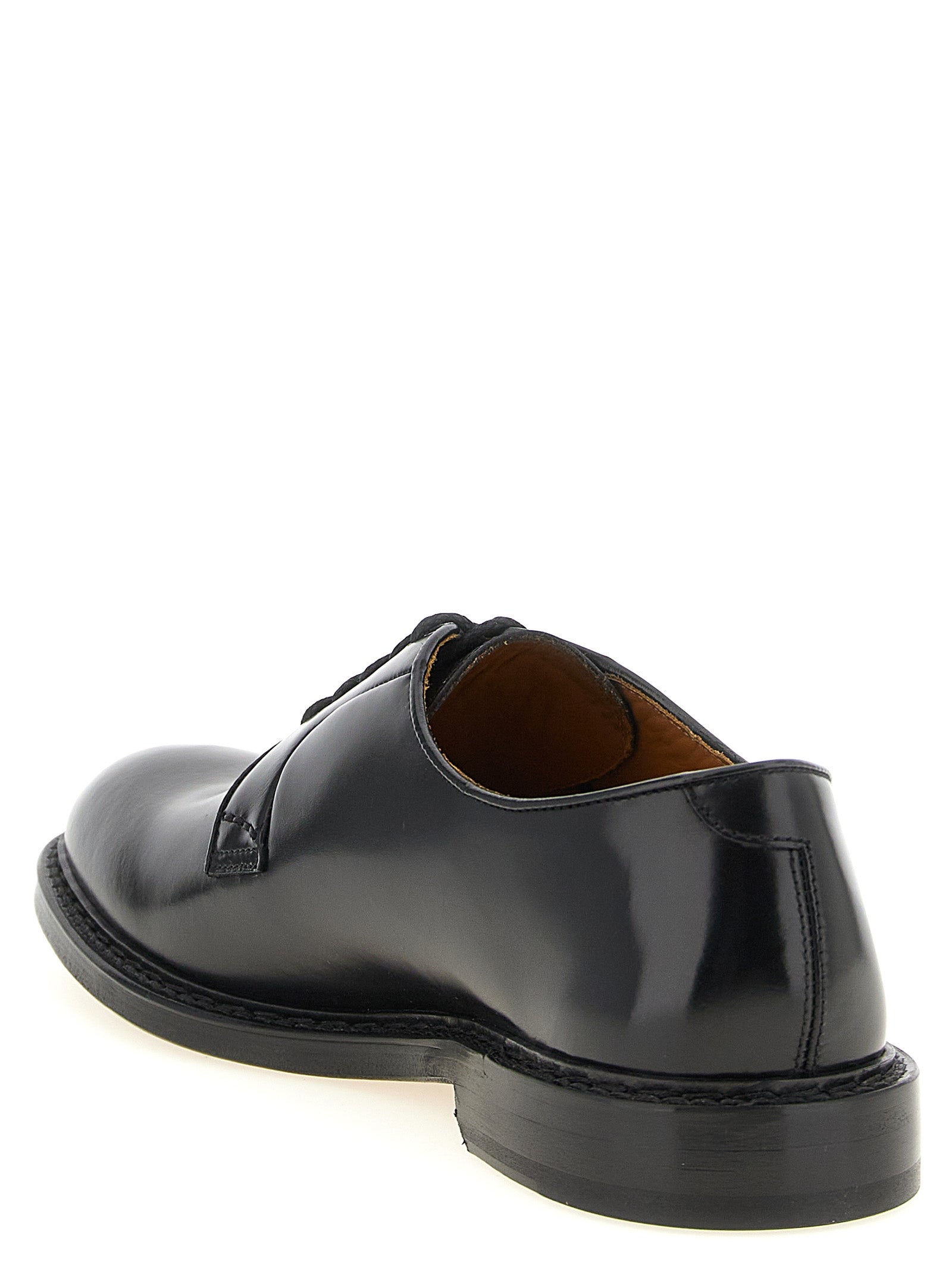 Calf Leather 5-Hole Lace-Up Shoes Comfortable Everyday Wear
