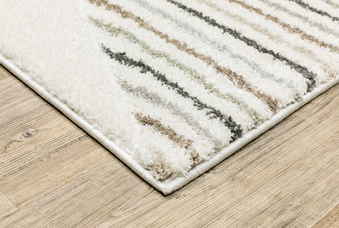 Flourish Cambria Rug White/Green/Brown