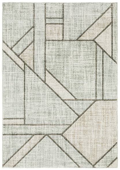 Sandstorm Cambria Rug Green/White