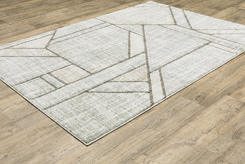 Sandstorm Cambria Rug Green/White