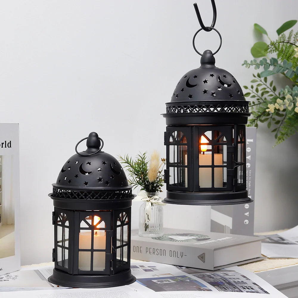 8.5 inch High Decorative Lanterns ( Set of 2 )