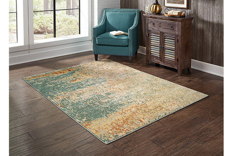 Fusion  Rug Green/Beige