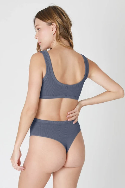 Deep V Neck Cutout Bodysuit