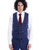 Checked Vest Plain Pants Men Set - Wessi