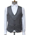 4-Button Slim Fit Gray Men’s Vest - Wessi
