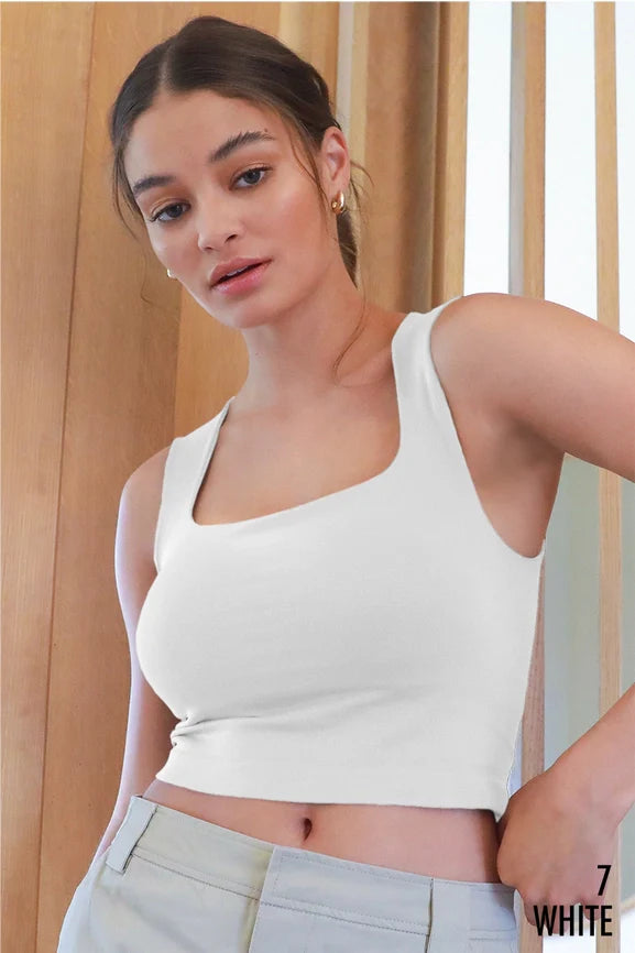 Clean Line Square Neck Top