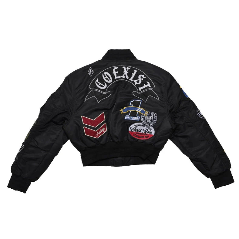 Coexist Multi Patches MA-1 Jacket - Black