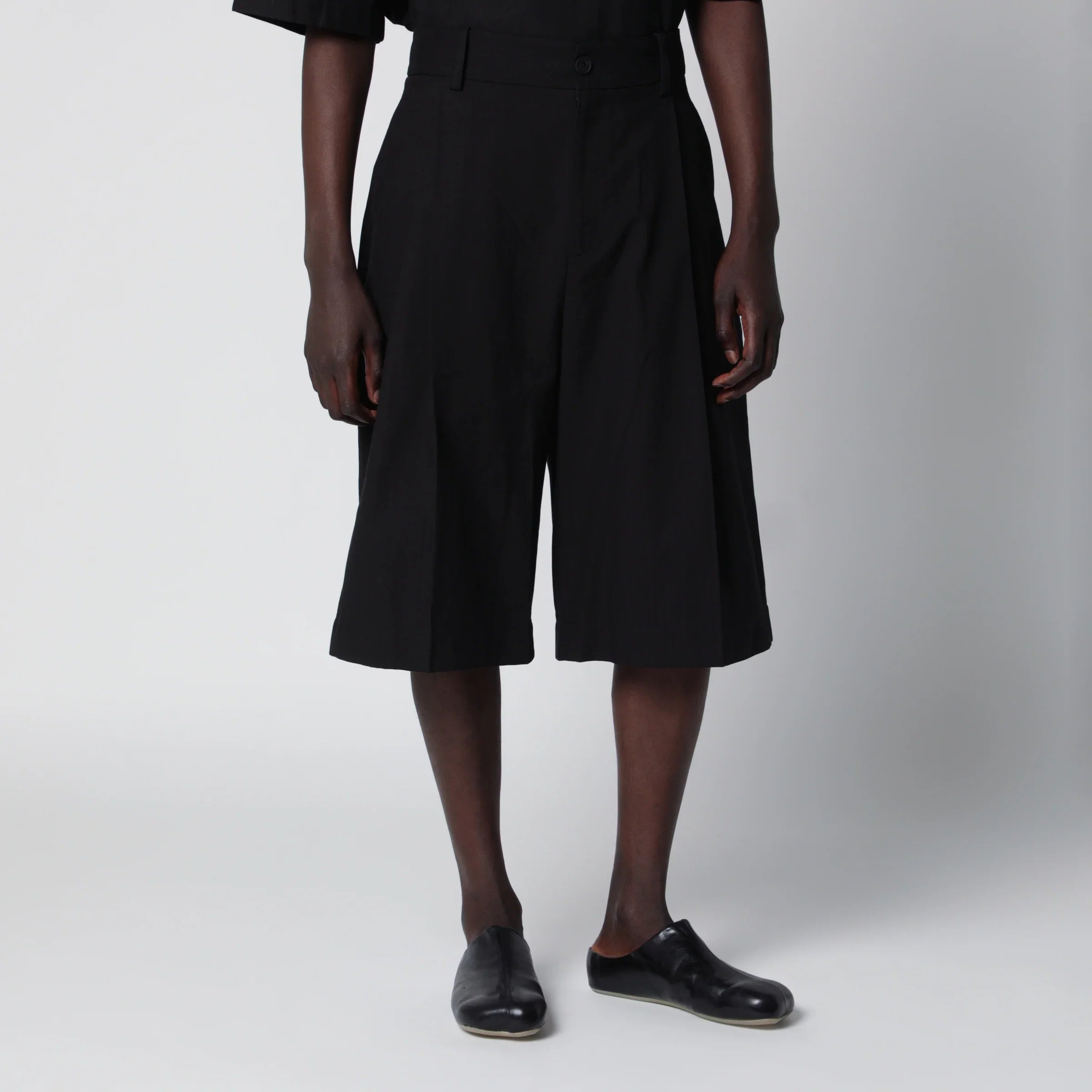 Cotton Blend Black Shorts for Everyday Comfort