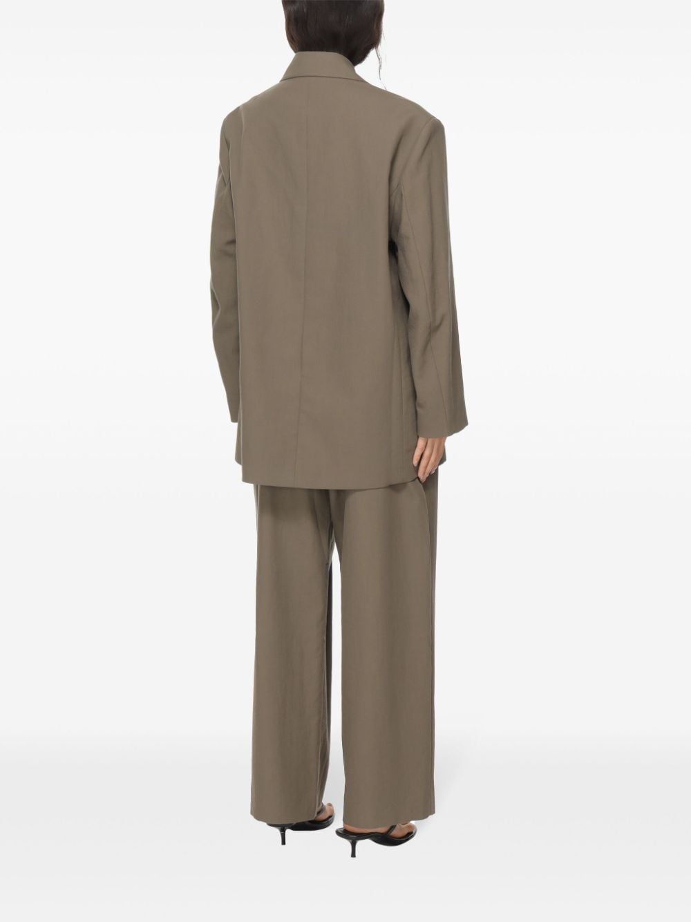 Cotton Blend Brown Blazer for Comfort and Breathability