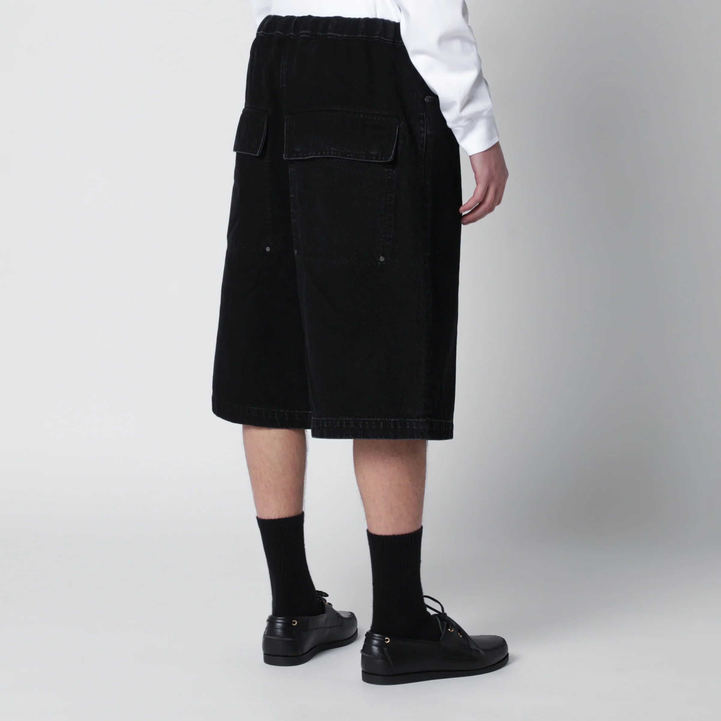 Cotton Denim Bermuda Shorts for Summer Comfort