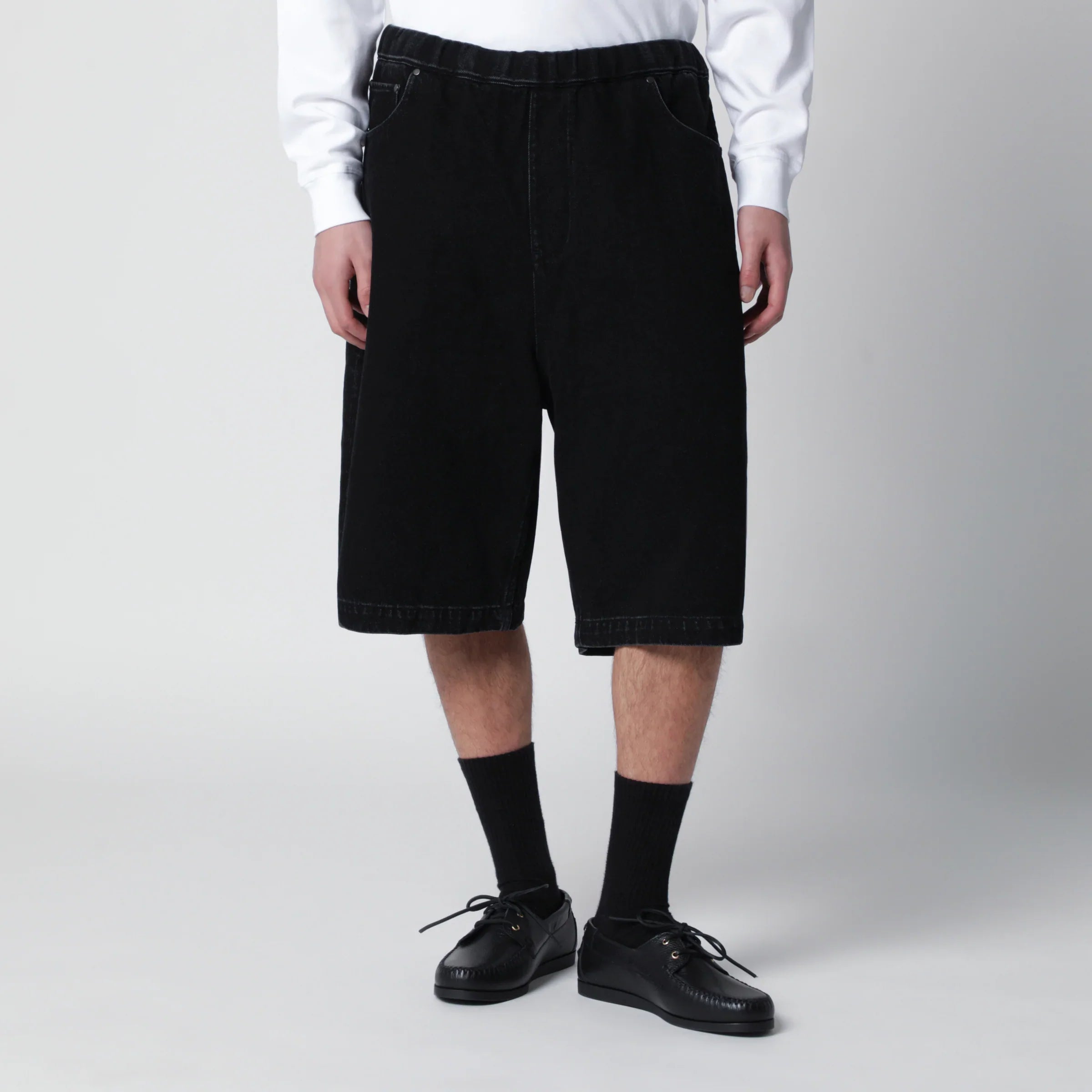 Cotton Denim Bermuda Shorts for Summer Comfort