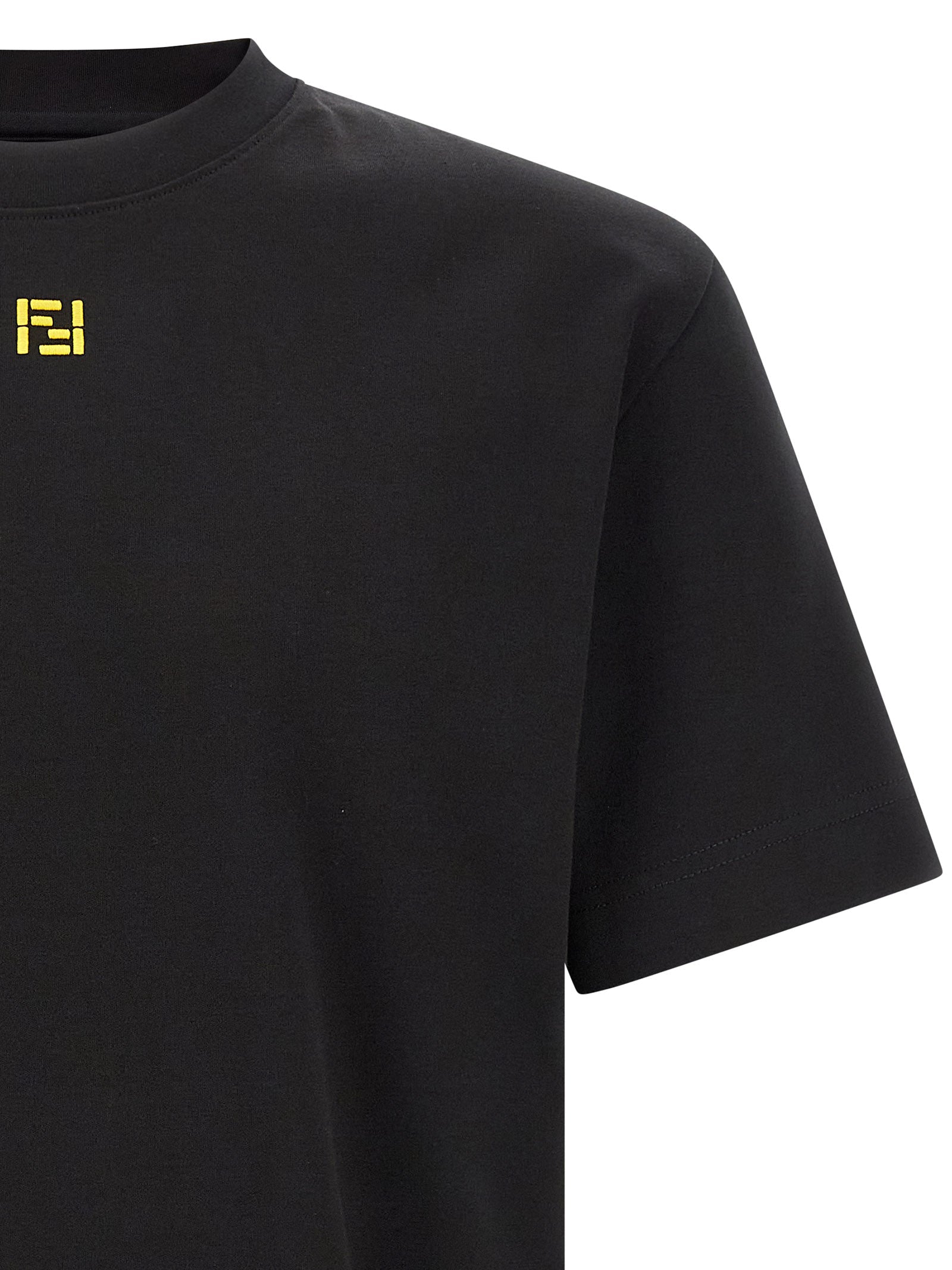 Cotton Embroidered Crew Neck T-Shirt for Everyday Comfort