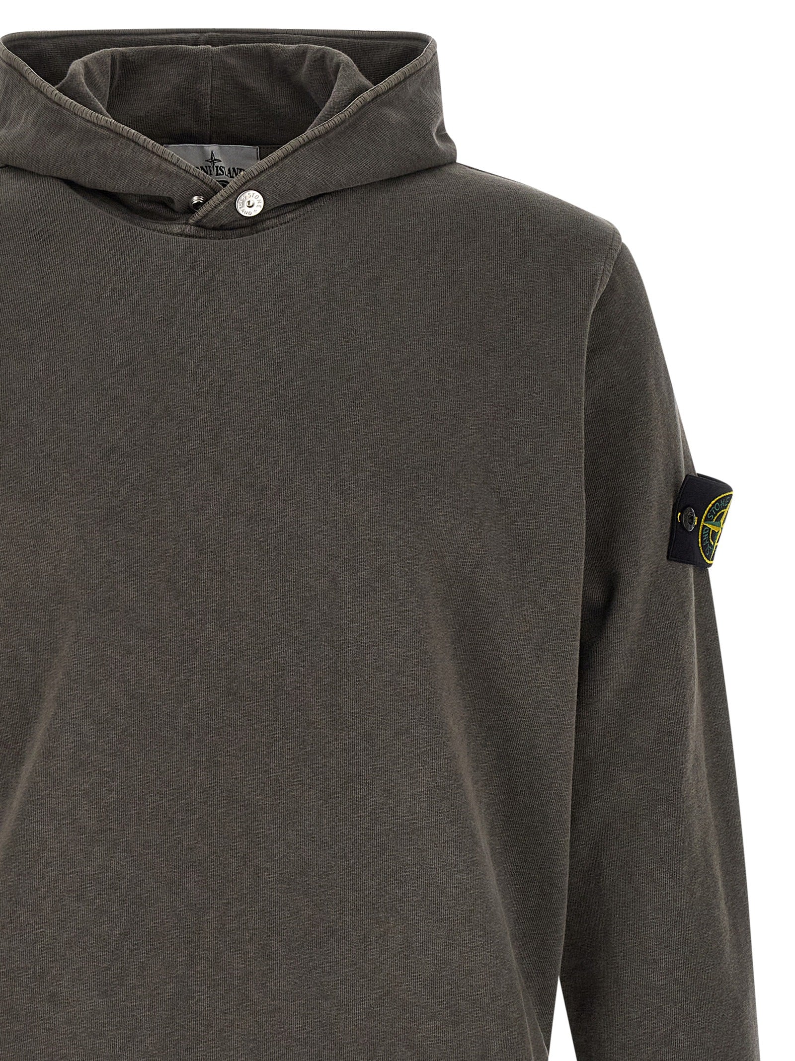 Cotton Hoodie with Flamed Effect for Everyday Comfort