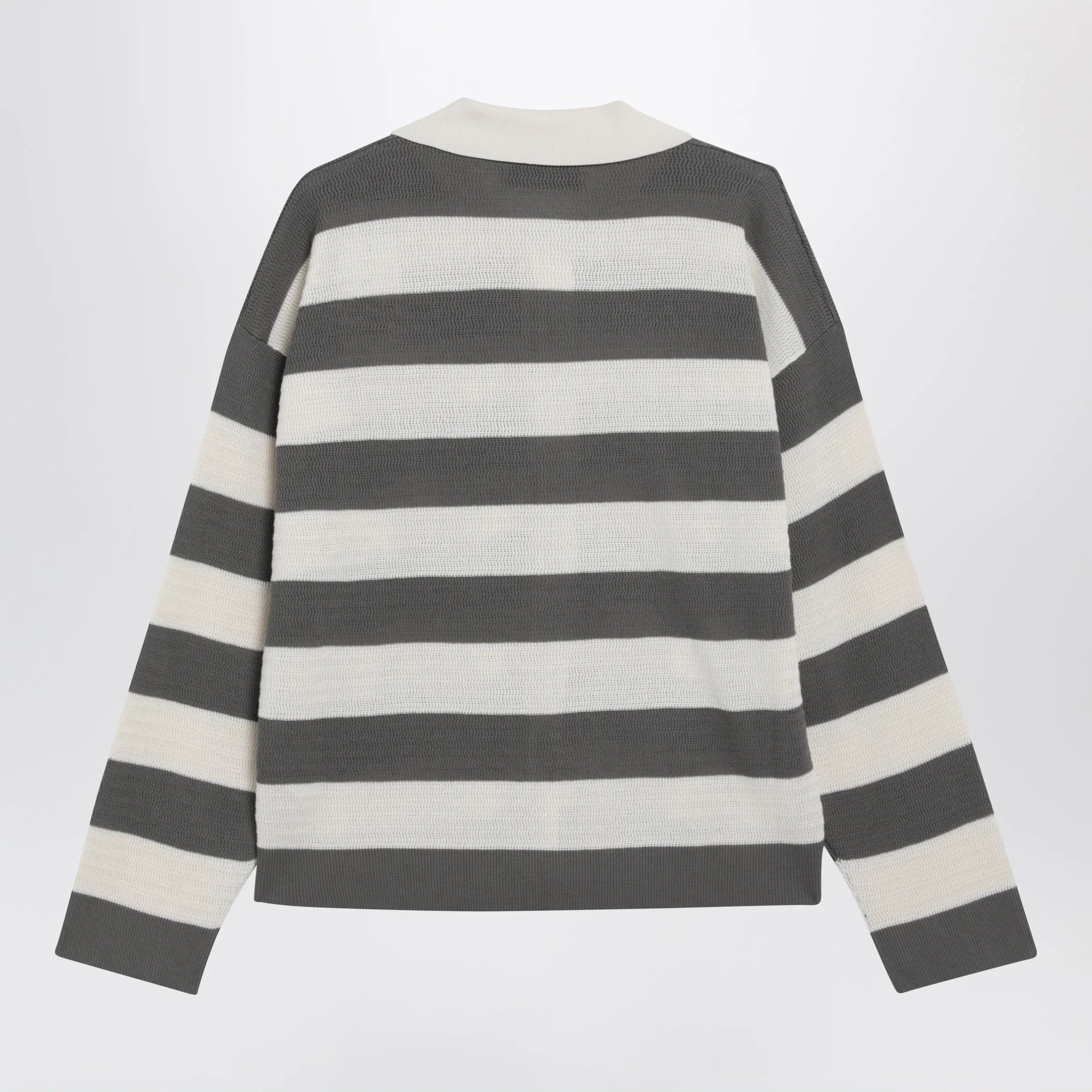 Cotton Knit Striped Cardigan for Everyday Comfort