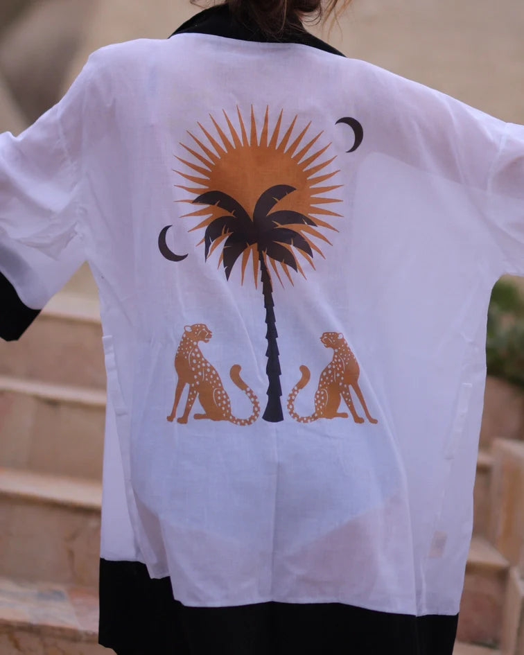 Cotton Tiger Robe Beachwear