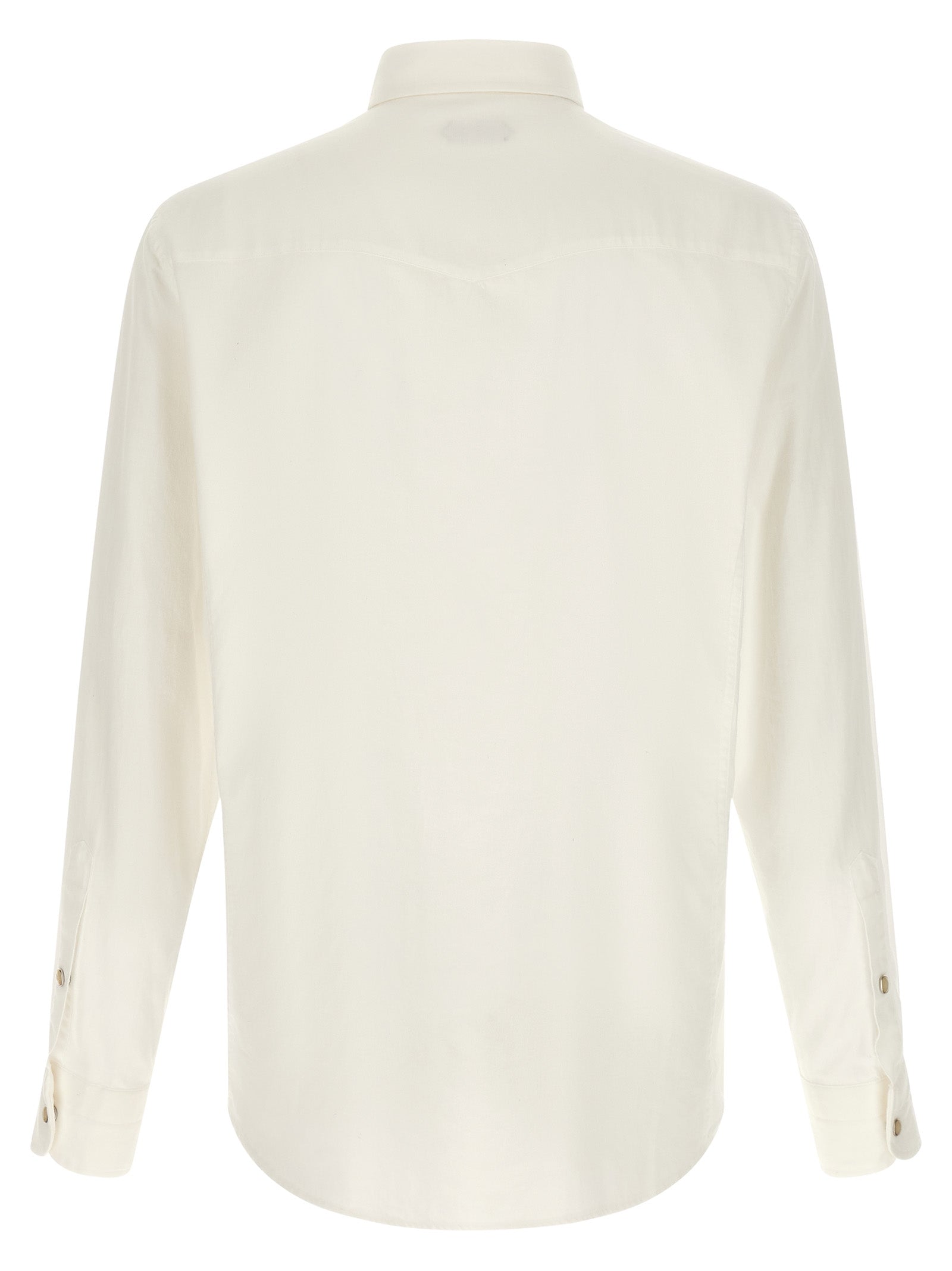 Cotton Western Shirt with Snap Buttons