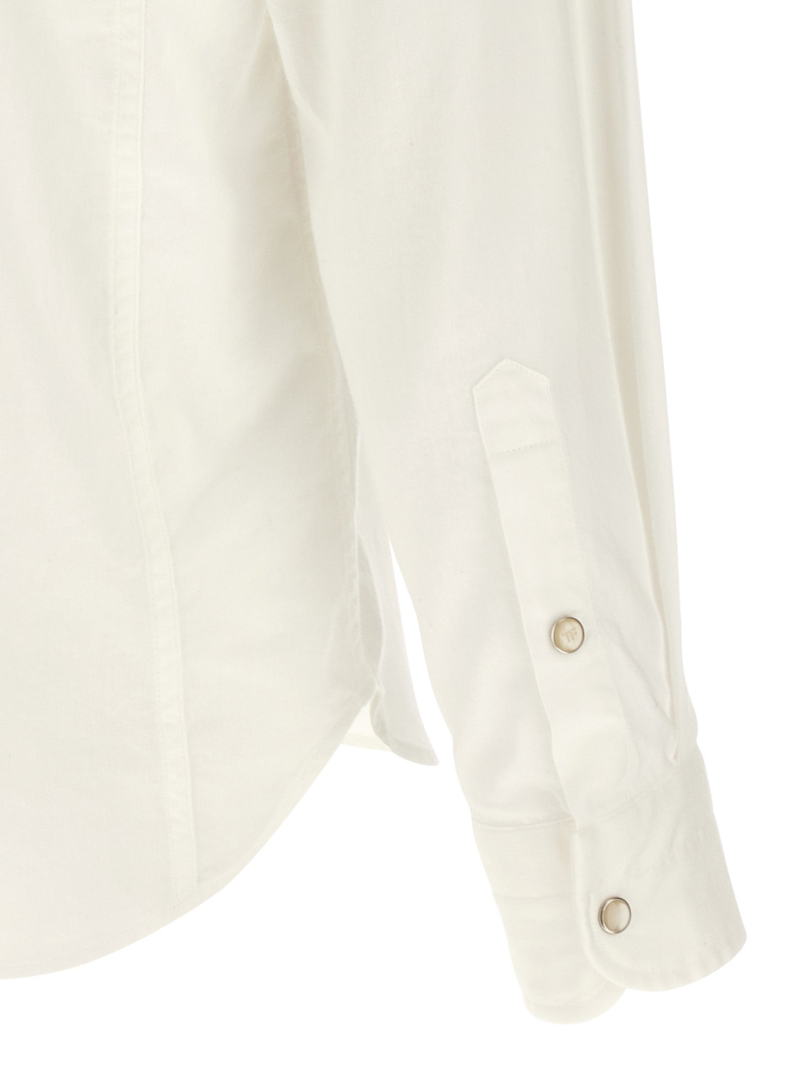Cotton Western Shirt with Snap Buttons