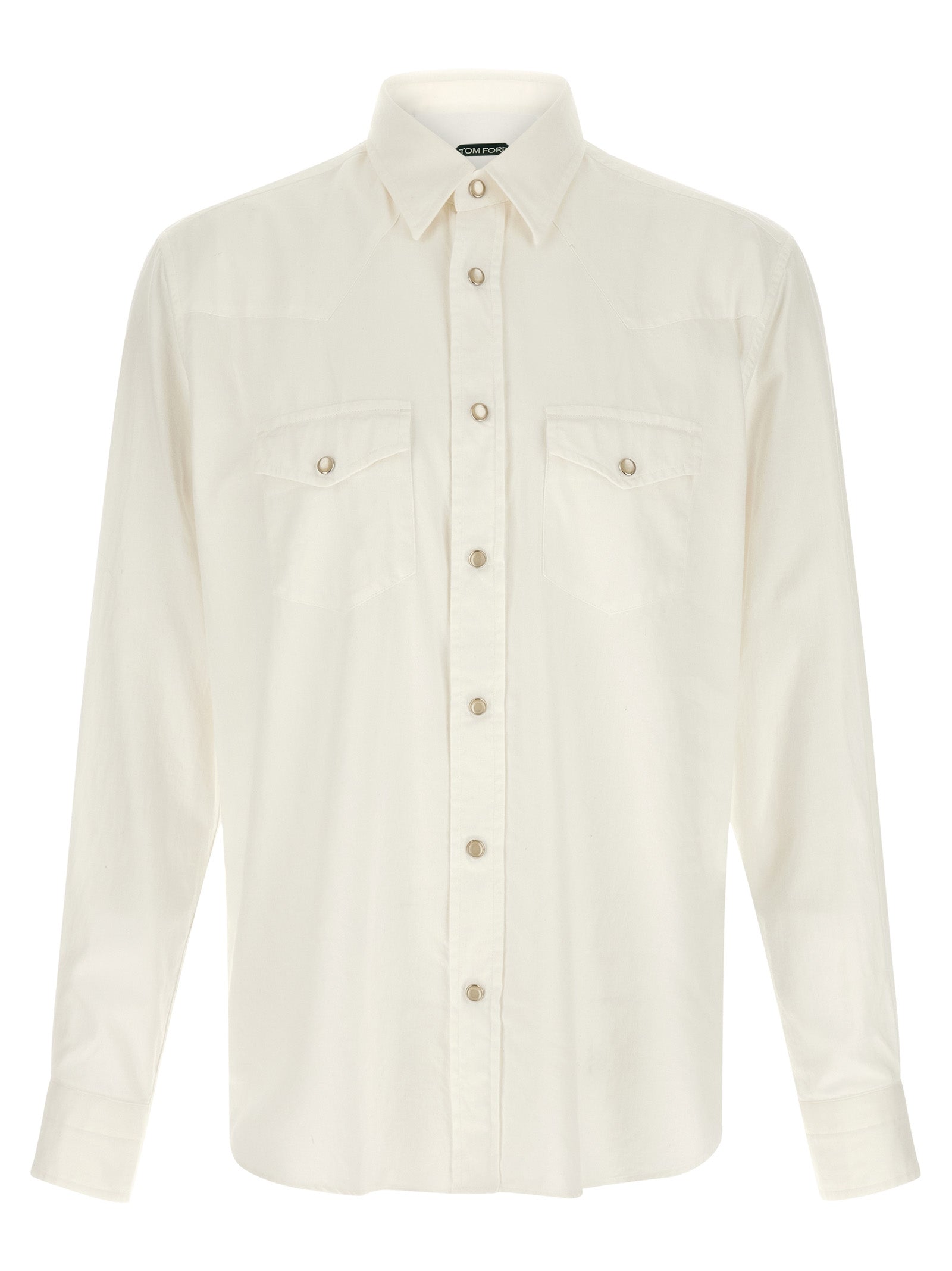 Cotton Western Shirt with Snap Buttons