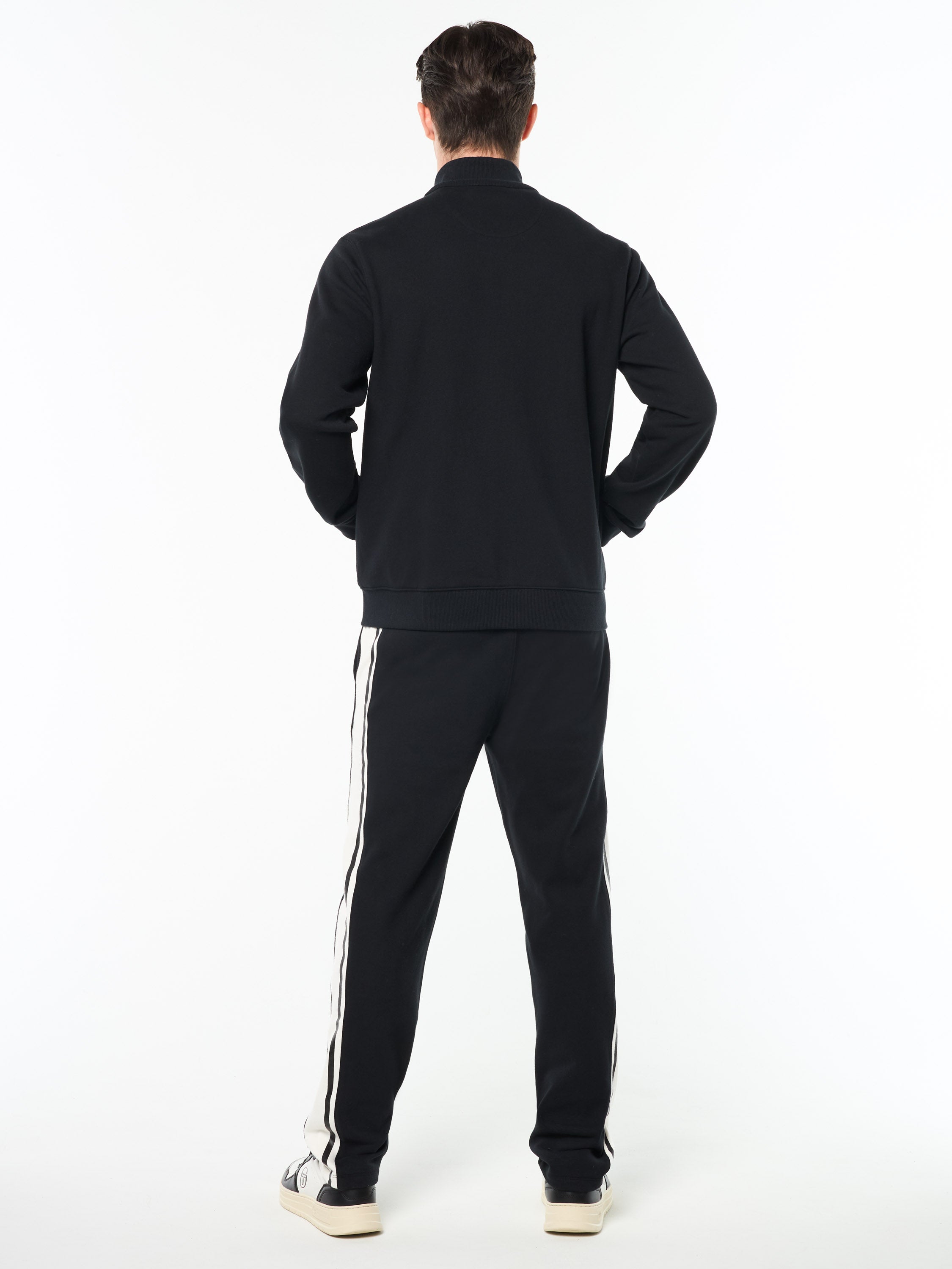 Cursivo Track Jacket- Black Beauty