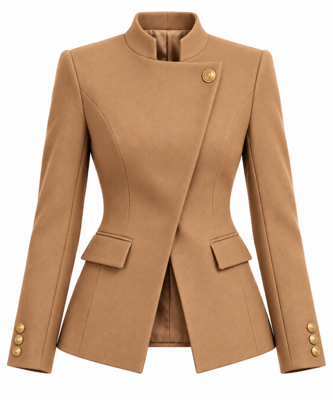 ASYMMETRICAL TAILORED BLAZER