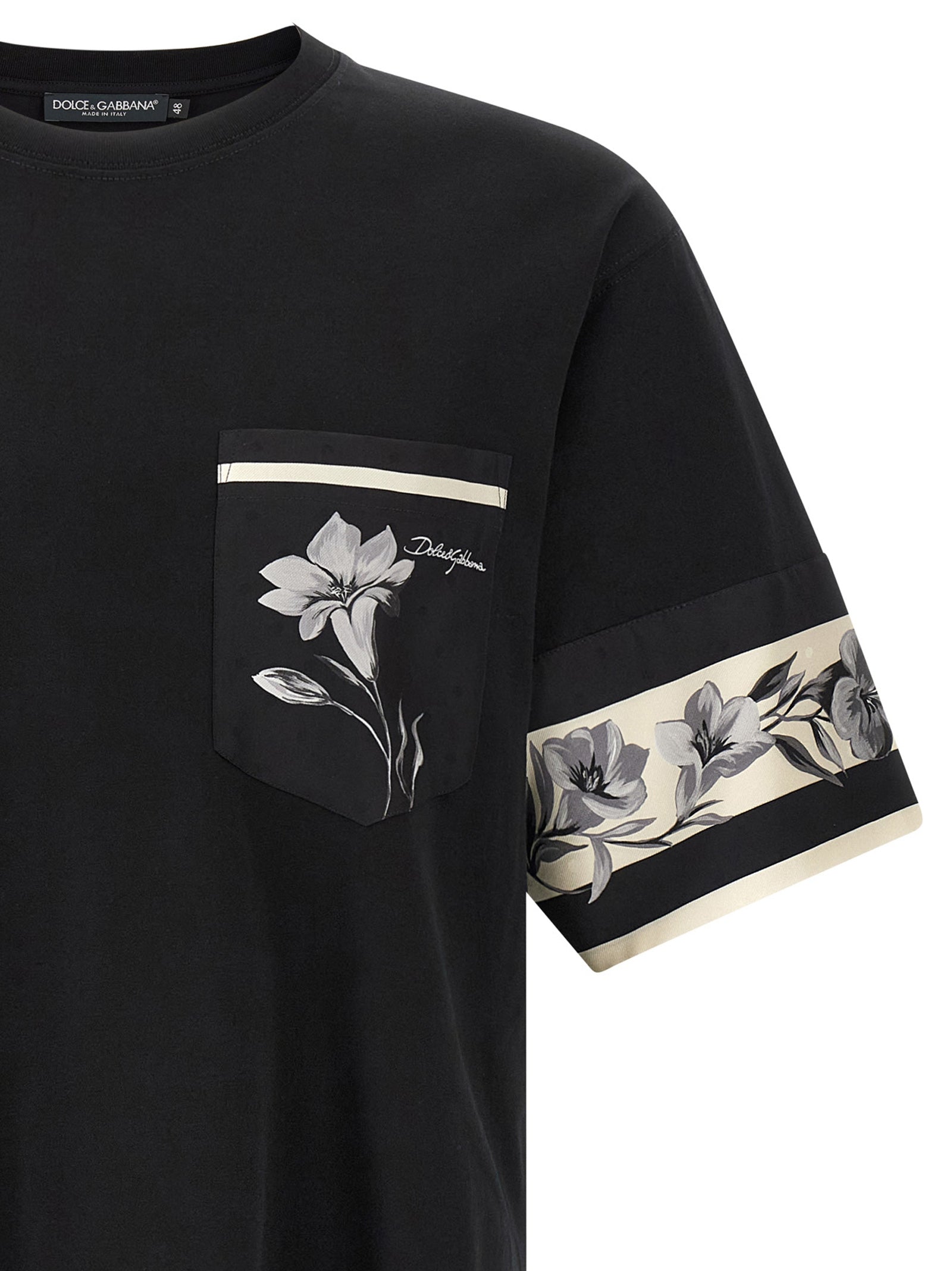 Dolce & Gabbana Silk Detail T-shirt