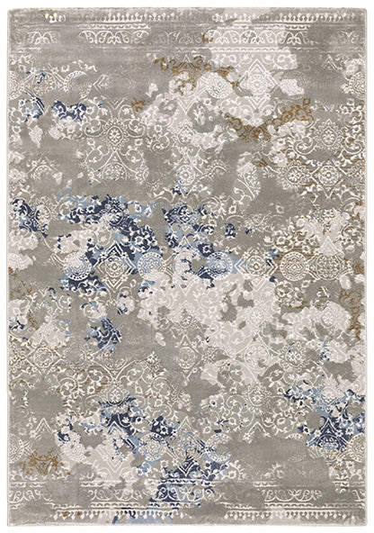 Fusion Easton Rug Blue/Grey/White