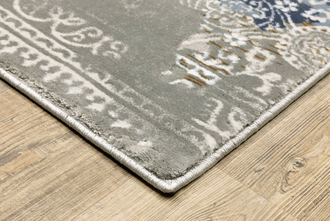 Fusion Easton Rug Blue/Grey/White