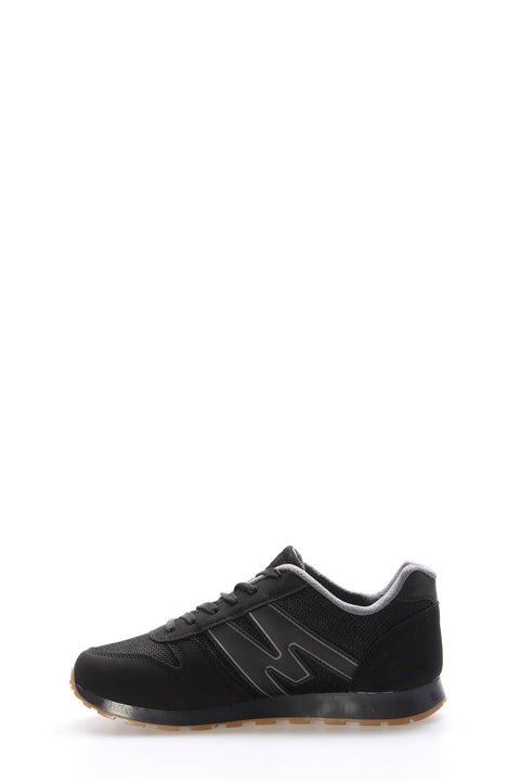 Black Panelled Sport Sneakers for Men | Wessi