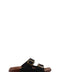 Black Double-Buckle Slide Sandals for Men | Wessi
