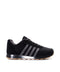 Men's Black Mesh Sneakers with Gray Stripe Accents - Wessi