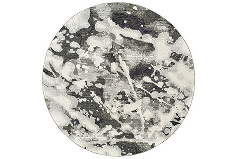 Fusion Contemporary Rug - Gray / Black / White