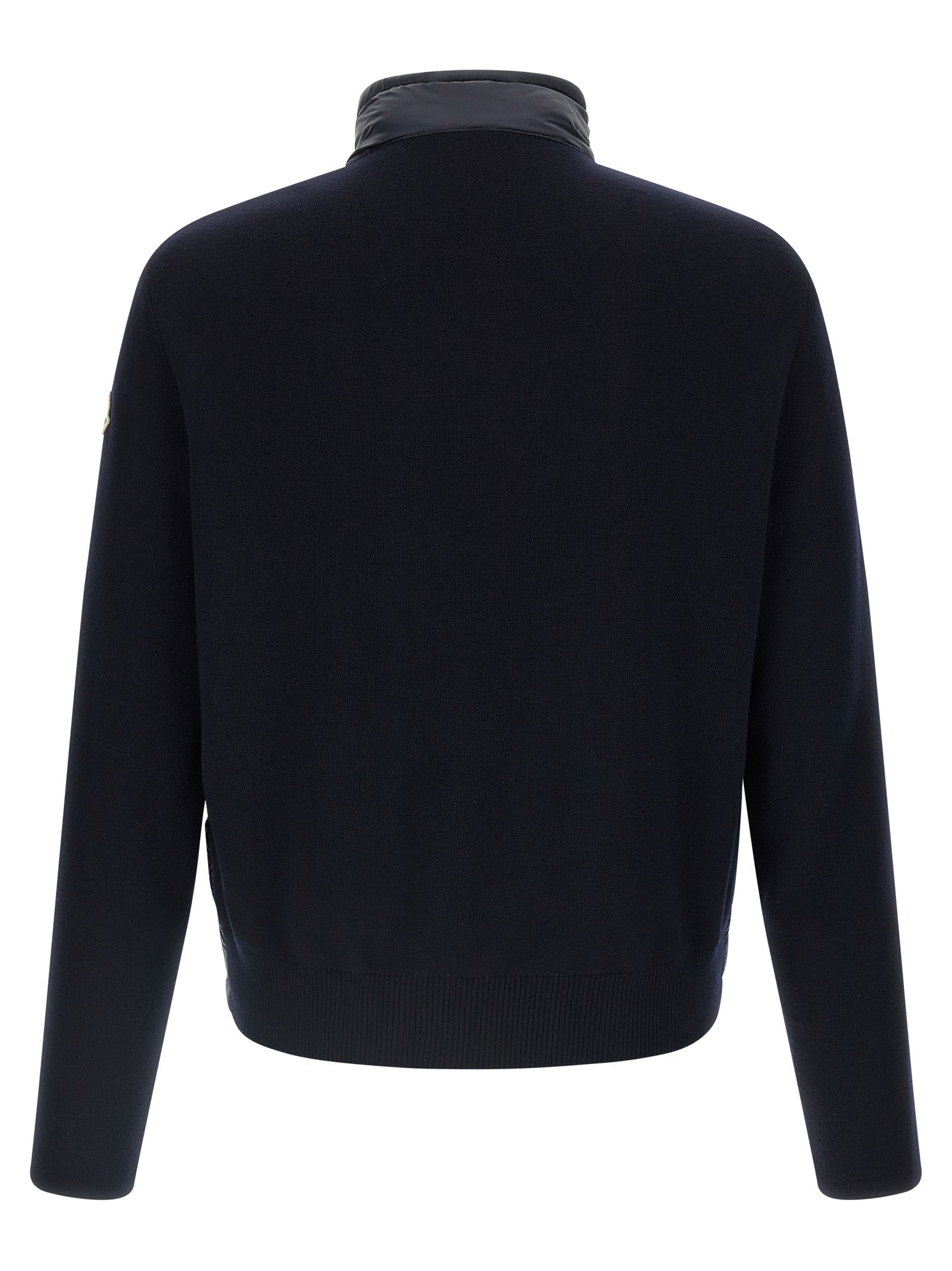 Extra-Fine Wool Padded Cardigan for Comfort