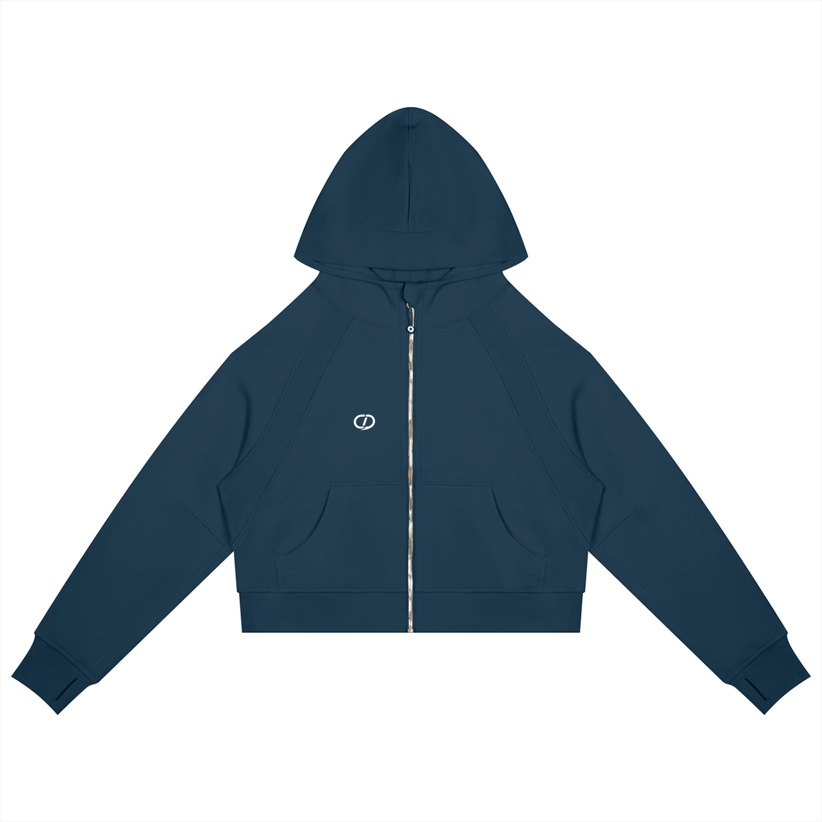 Cropped Zip Hood