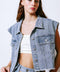 CLAIM TO FAME DENIM VEST